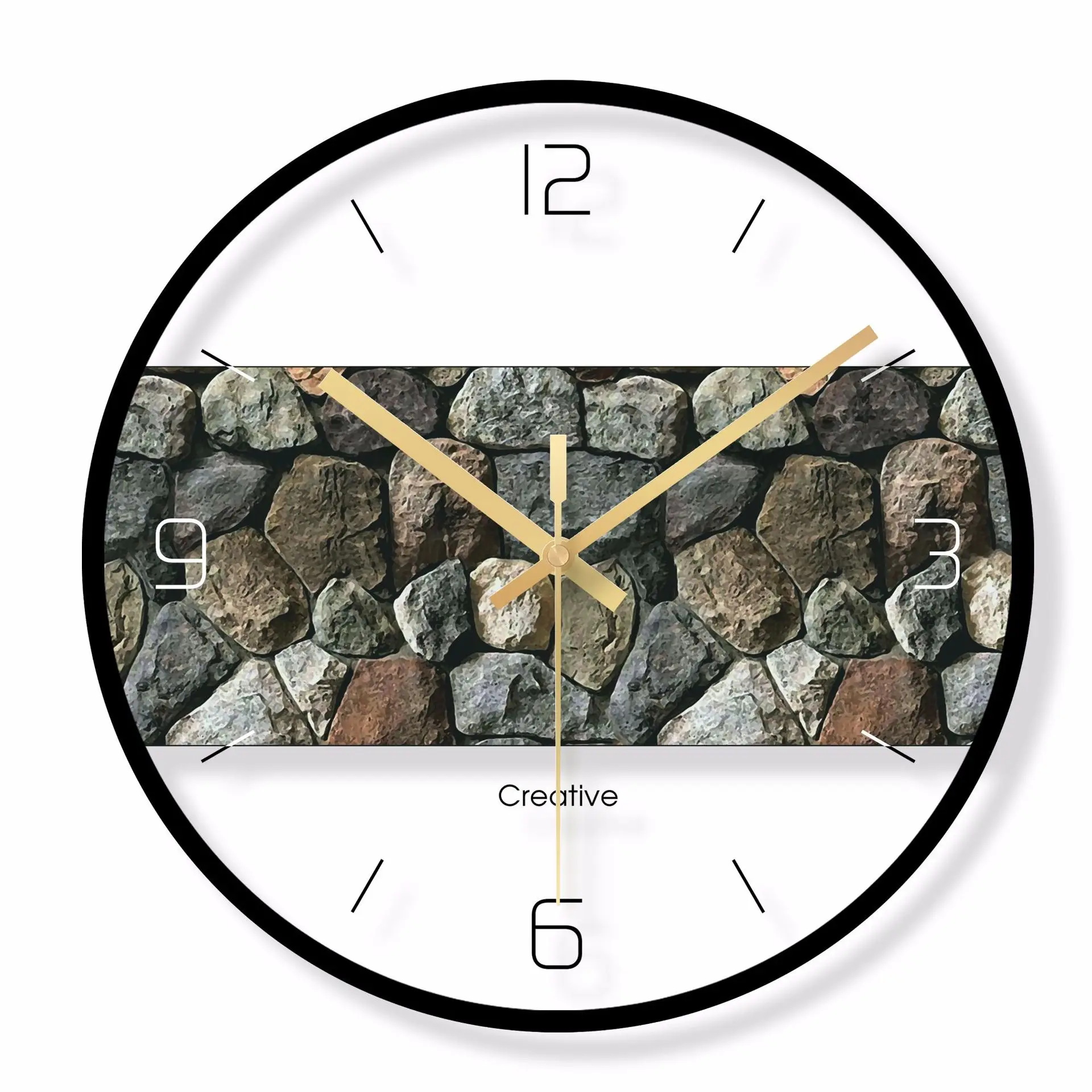 

Glass wall clock cartoon wall clock family wall clock Nordic decoration fashion wall clock children's room decoration clock