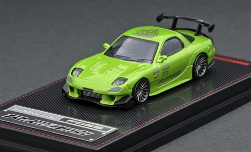 IG 1:64 Mazda RX-7 (FD3S) RE Амэмия зеленый металлик литья под давлением модель автомобиля |
