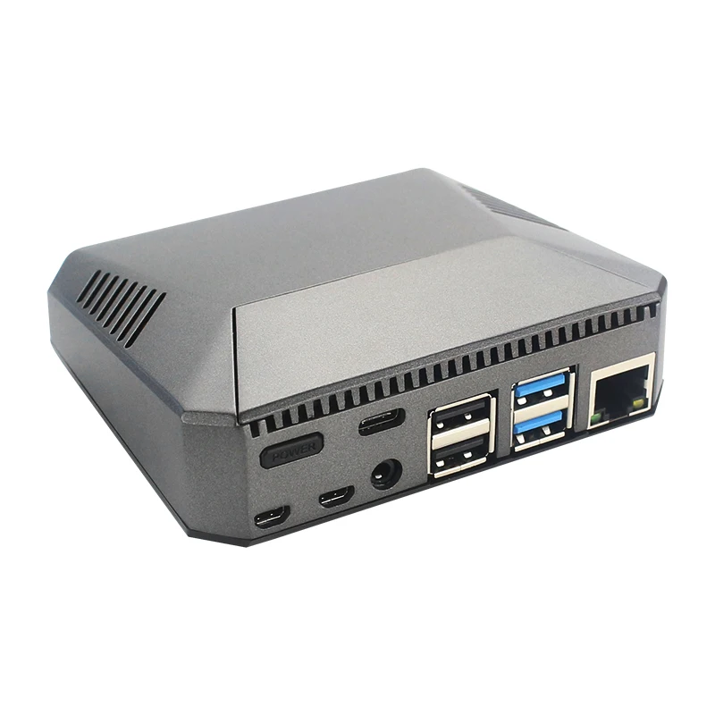 New Raspberry Pi 4 model B Case Aluminum Magnetic Removable GPIO Cover with Power Switch+Cooling Fan+Heat sink for RPi 4B |