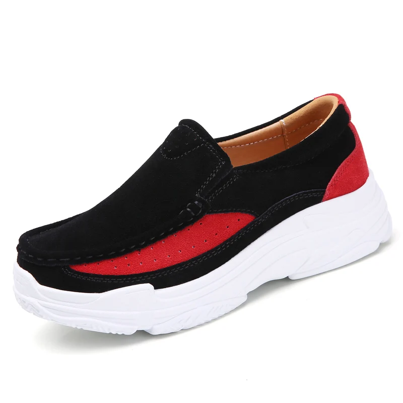 EOFK/Женская обувь на плоской платформе коллекция 2019 года сезон осень модная