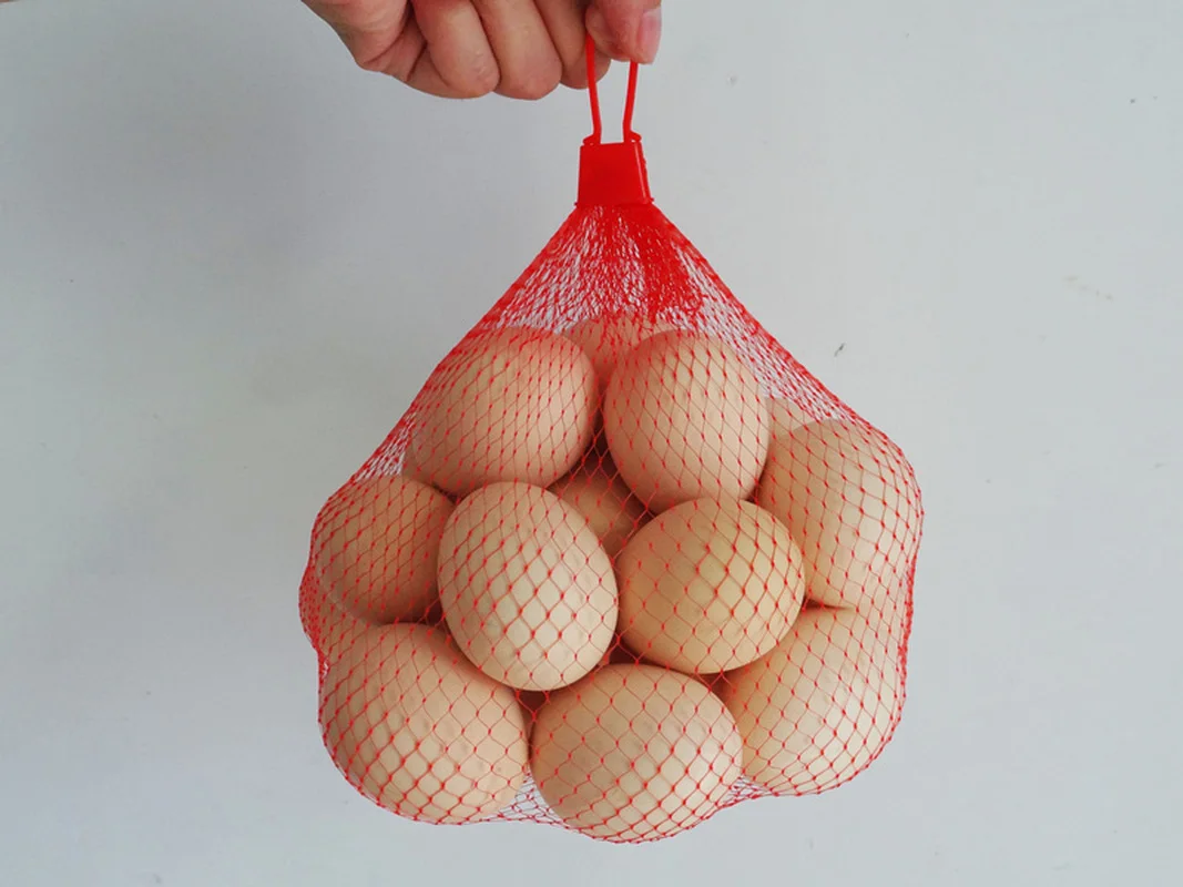 Портативные сетчатые карманы для яиц фруктов и овощей Упаковка доставка