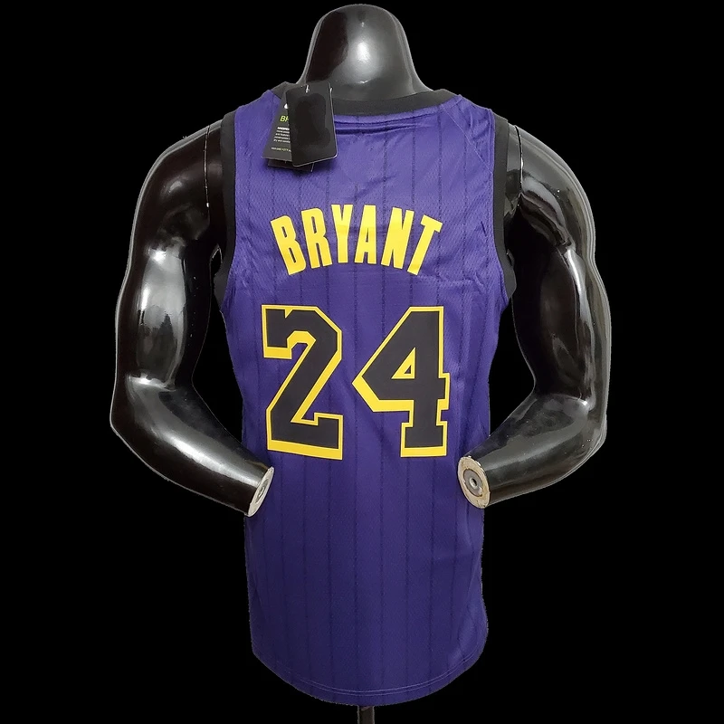 

Bryant #24 Round neck purple basketball jersey men jerseys shirt sport shirts vest best quality