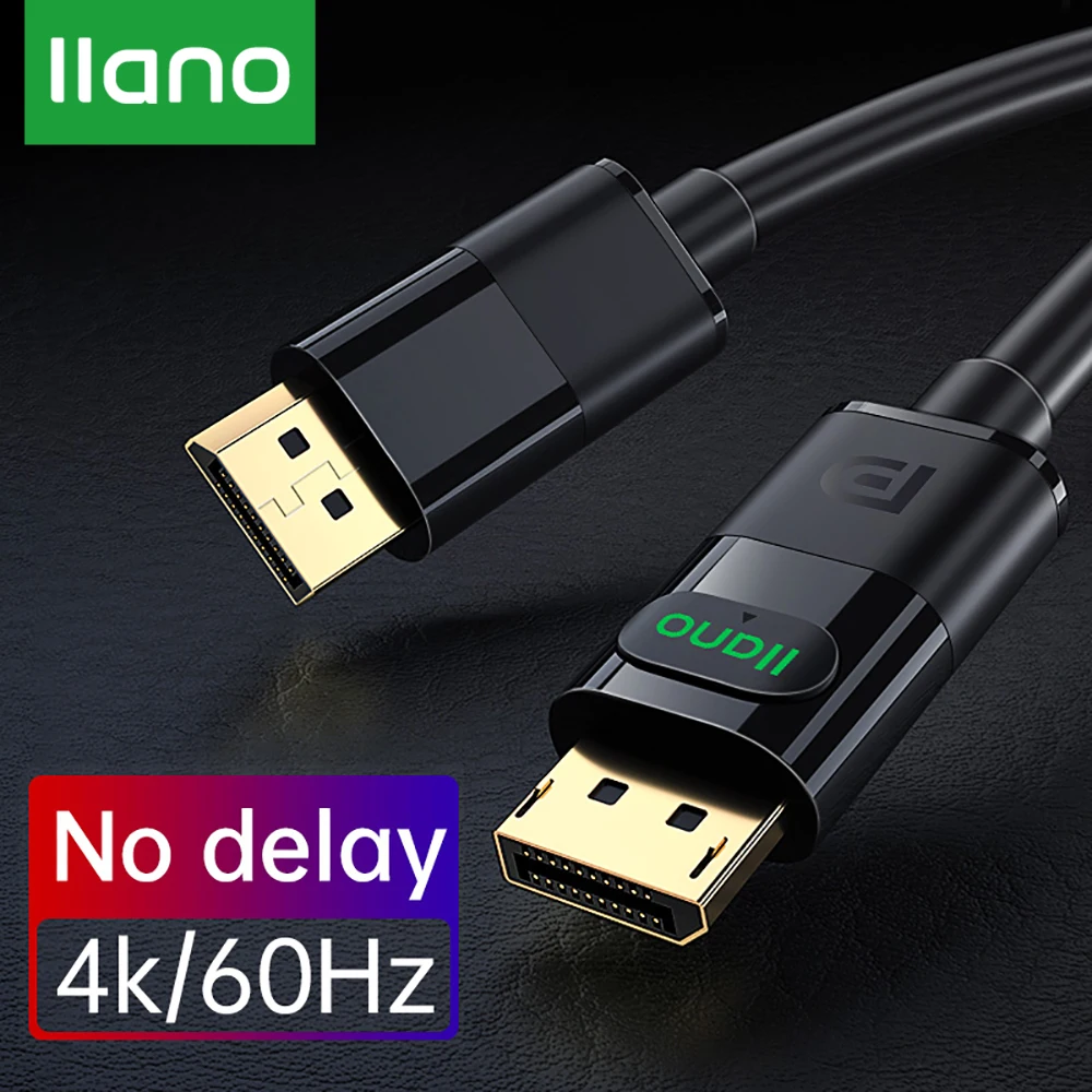 

LLANO Displayport 1.4 Cable 4K Display Port Cable Adapter For TV Box PS4 PS5 audio Video PC Laptop Projector 1m 1.5m 2m 3m 5m