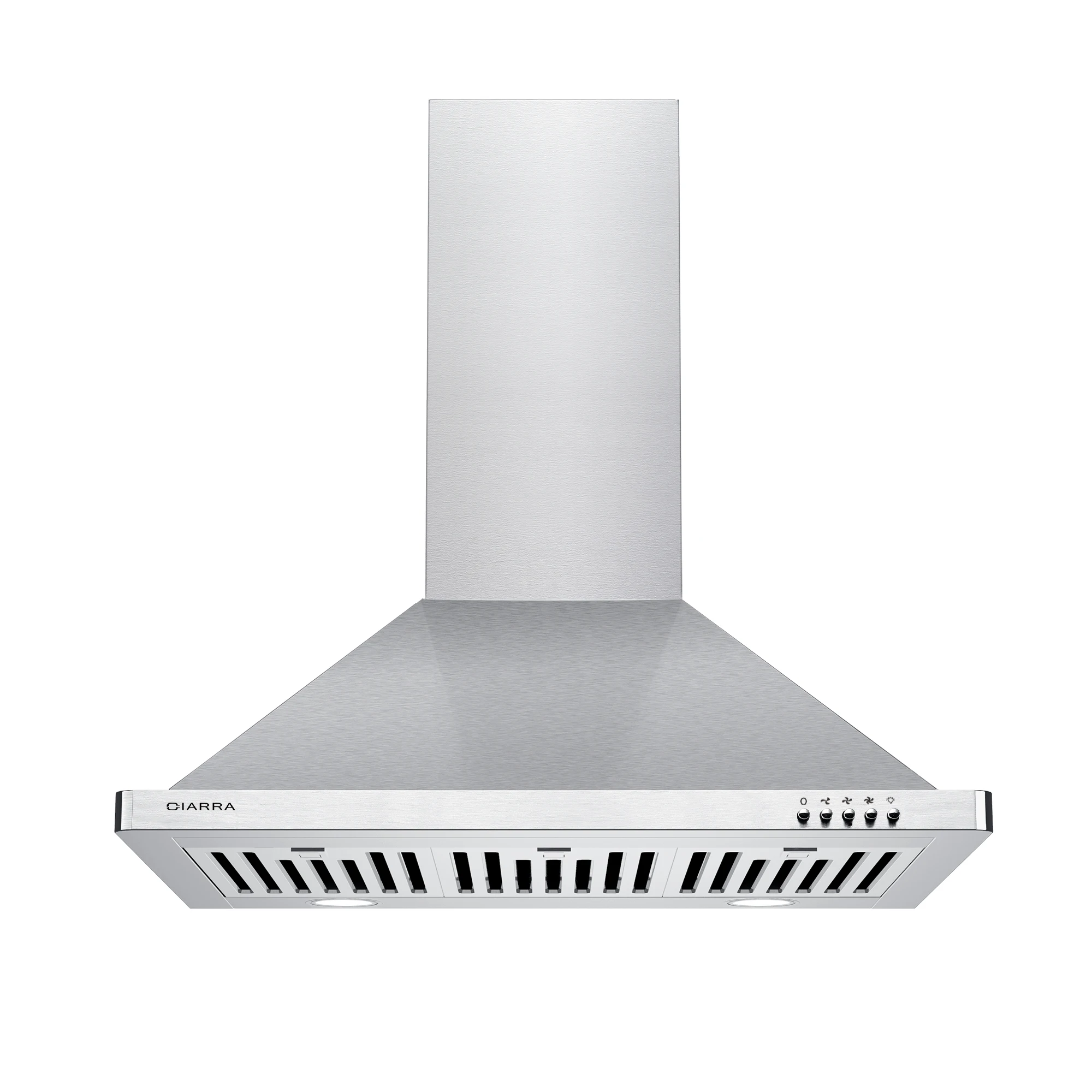 

CIARRA CAS75302 30 inch Range Hood, 450 CFM Wall Mount Stainless Steel Stove Vent with Baffle Filters, Ducted/Ductless