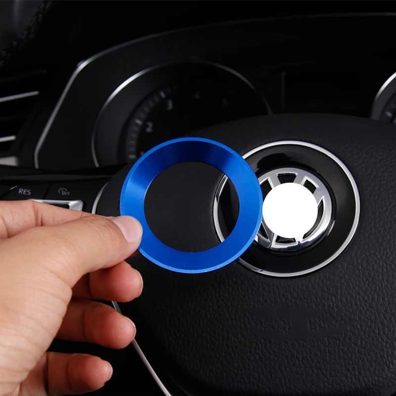 Автомобильный Стайлинг логотип на рулевом колесе эмблемы кольцо украшение