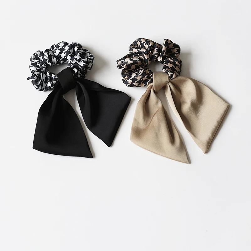 

Thousand bird silk belt hair circle Japan and Korea temperament headdress black rubber band head rope female summer