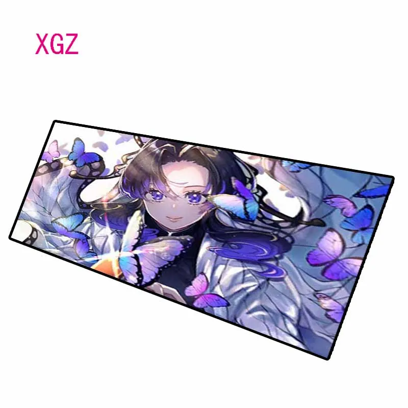Коврик для мыши XGZ Kimetsu No Yaiba аниме черный резиновый нескользящий коврик с