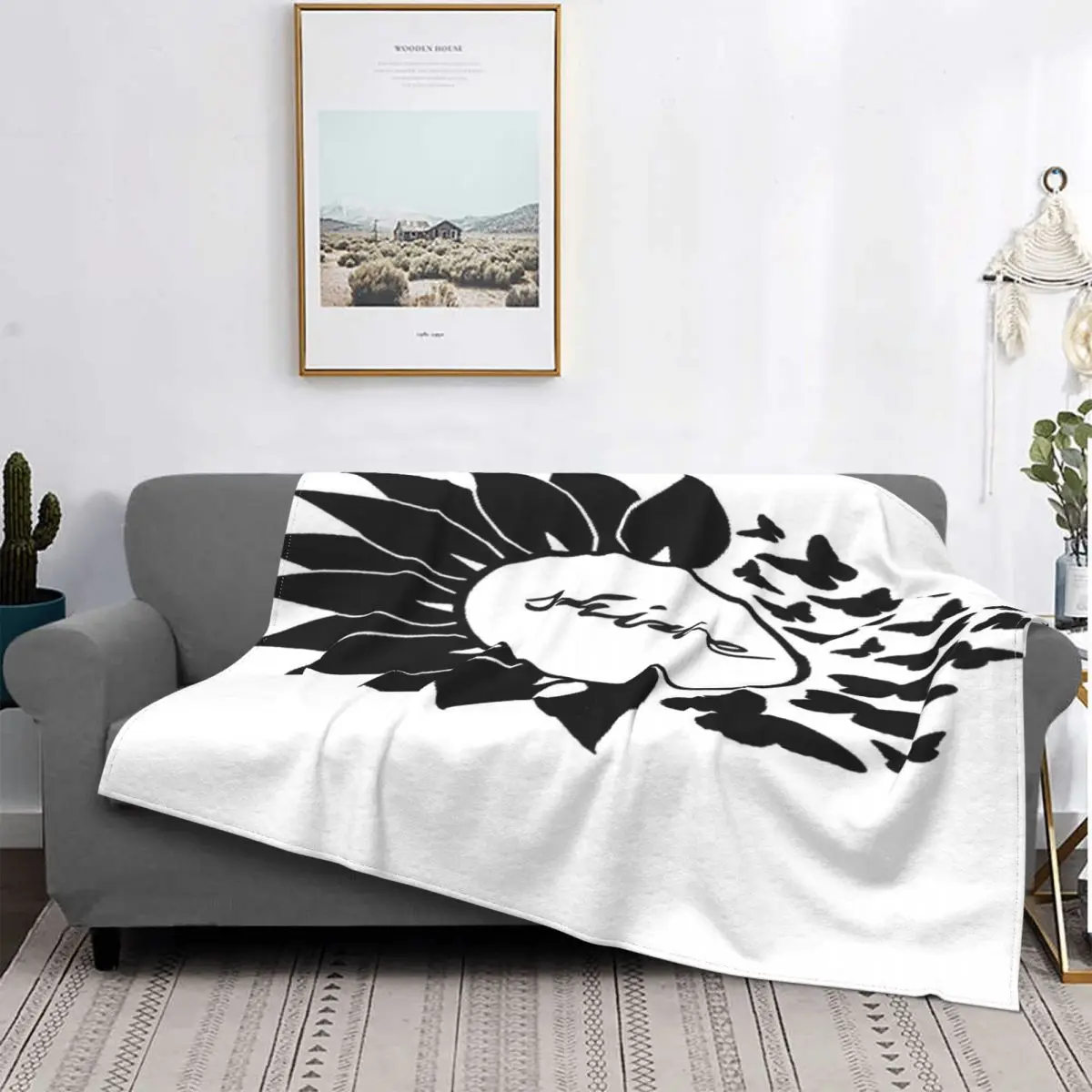 

Manta para cama, colcha de 150 muselina с изображением мариусы, цвет черный