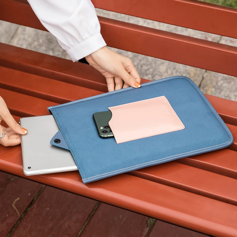 3 Size Fashion Briefcases Large Capacity Laptop Bag Travel Document Ipad Notebook Organizer Pouch Tablet Storage Protection