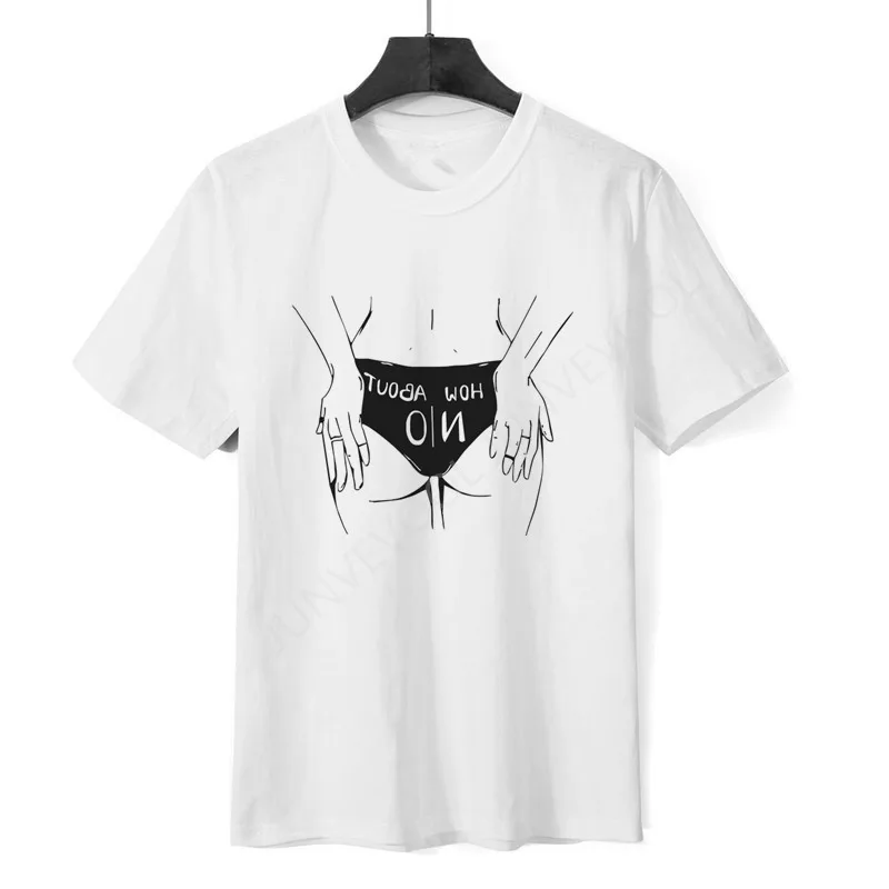 

Футболка женская хлопковая летняя с круглым вырезом и принтом персонажей