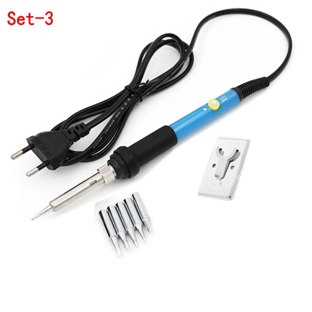 Electric Soldering Iron 220v 110v 60w Temperature Adjustable Solder Station Welding Repair Tool Mini Handle Heat Pencil Gun