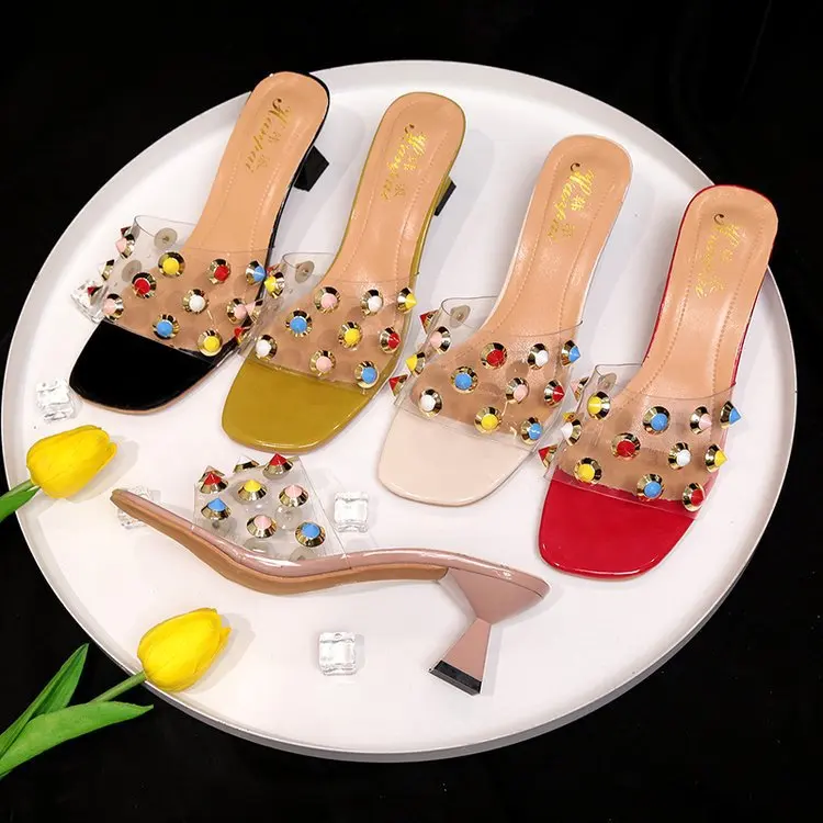 

fashion Summer Women Slippers High heels Sandals Fashion Candy colors Female Flip Flops Casual Vacation Jelly Shoes Woman h54