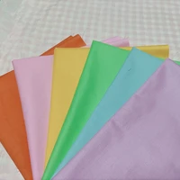 6pcs pink purple blue green yellow orange solid color cotton fabric patchwork cloth diy sewing quilting material for babychild