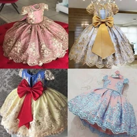 fancy cosplay princess dresses for wedding halloween party costume kids party birthday print star dress girls holiday clothes