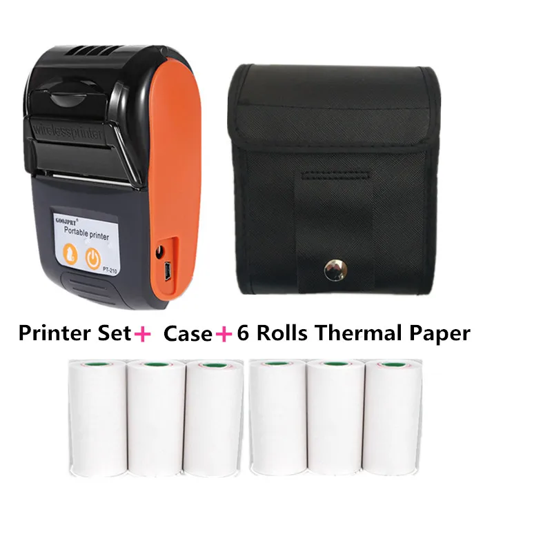 

GOOJPRT Portable Mini 58mm Bluetooth Wireless Thermal Receipt Ticket Printer for Mobile PC Bill Machine Printer Impresora Recibo