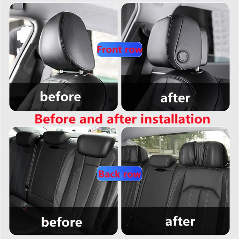 

For Audi Volkswagen leather four adjustable original factory comfortable high-fit seat modification telescopic folding headrest