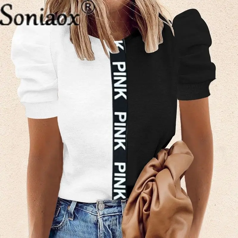 

Summer Women Fashion O-Neck Short Sleeve T-Shirts Love Heart Letter Printed Top Plus Size Loose Street Casual Elegant Ladies Top