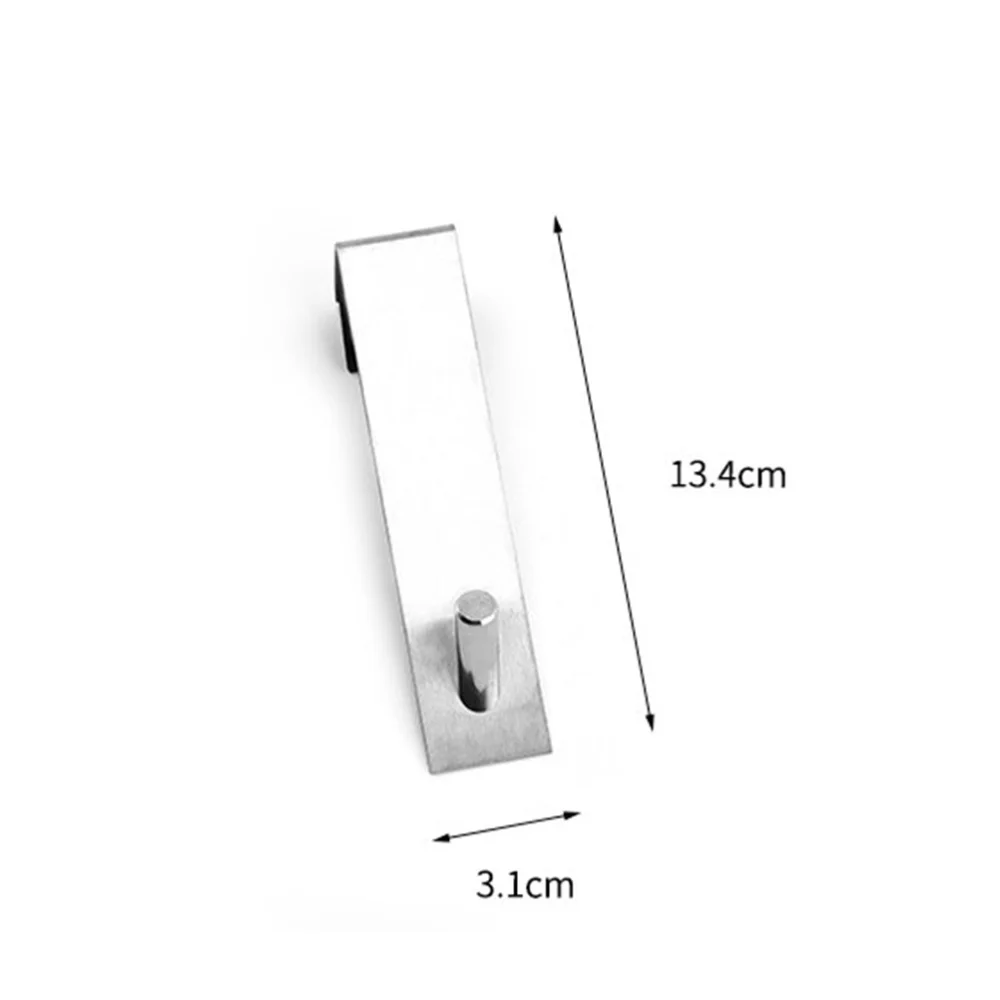 

Stainless Steel Over The Door Hook Creative Hanger Organizer Rack for Coat Towel Bag (Large)