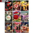 Алмазная живопись HOMFUN, картина из квадратныхкруглых страз 5D сделай сам, вышивка крестиком Цветочный пейзаж, стразы