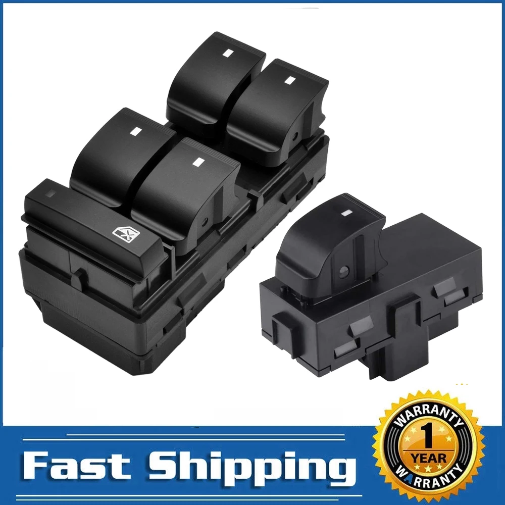 

Driver Passenger Power Window Lifter Control Switch Regulator Button for Chevy Silverado GMC Sierra Traverse HHR Yukon Buick