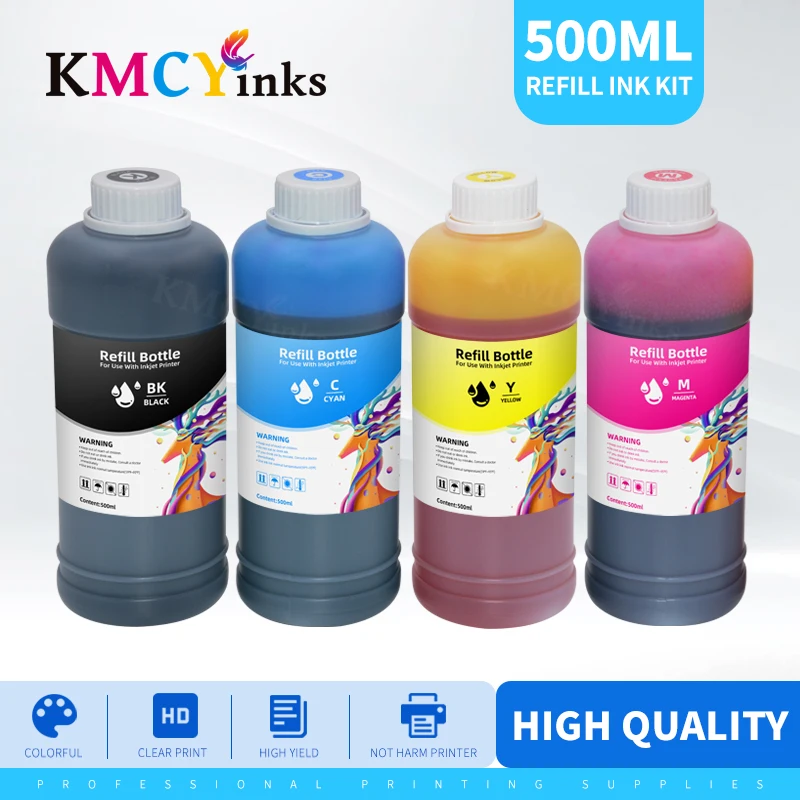 

KMCYinks 500 мл краска на основе красителя для HP 100 500 510 800 5500 T610 T770 T790 T1100 T1120 T1200 T2300 Z2100 Z3100 Z3200 Z5200 принтер