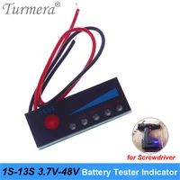 battery tester capacity indicator 4 2v 8 4v 12v 16 8v 18v 24v 25v 36v 48v for screwdriver battery and e bike use 1s 13s turmera