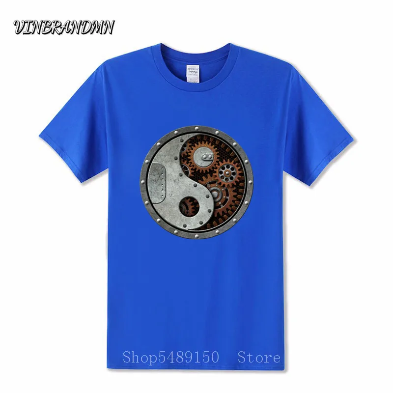 Футболка мужская в Стиле Инь-стимпанк 3d-футболка с короткими рукавами стиле
