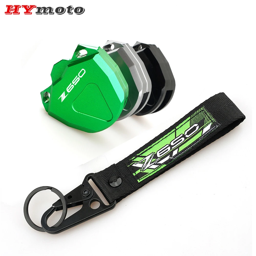 

Аксессуары для мотоцикла CNC, чехол для ключей, чехол и вышивка, брелок для ключей с цепочкой для KAWASAKI Z650 Z 650 2018 2019 2020 2021