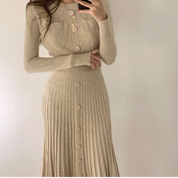 Элегантное молодежное элегантное Плиссированное трикотажное облегающее