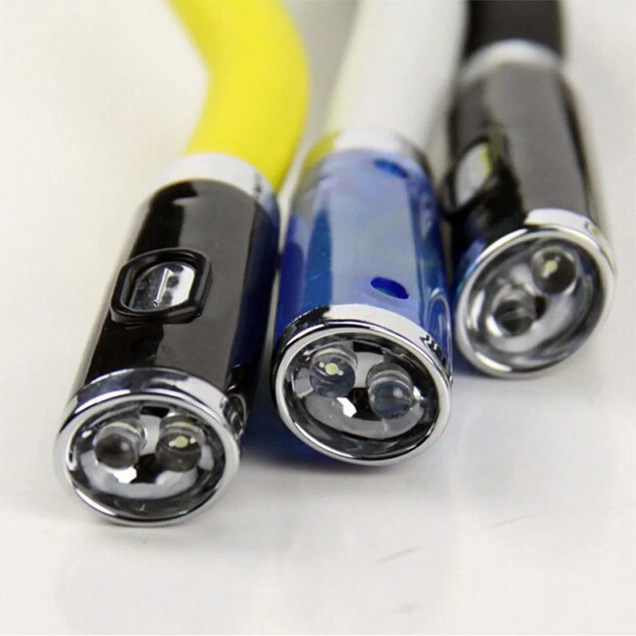 

Flexible Neck Hug Book Light With 4LED Reading Lamp 3 Modes Portable Flashlight Soft Silicone Outdoor Camping Light Night Lights