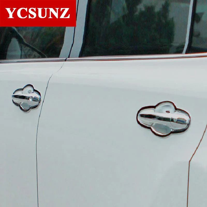 Хромированная крышка дверной ручки из АБС пластика автостайлинг для Toyota Rav4