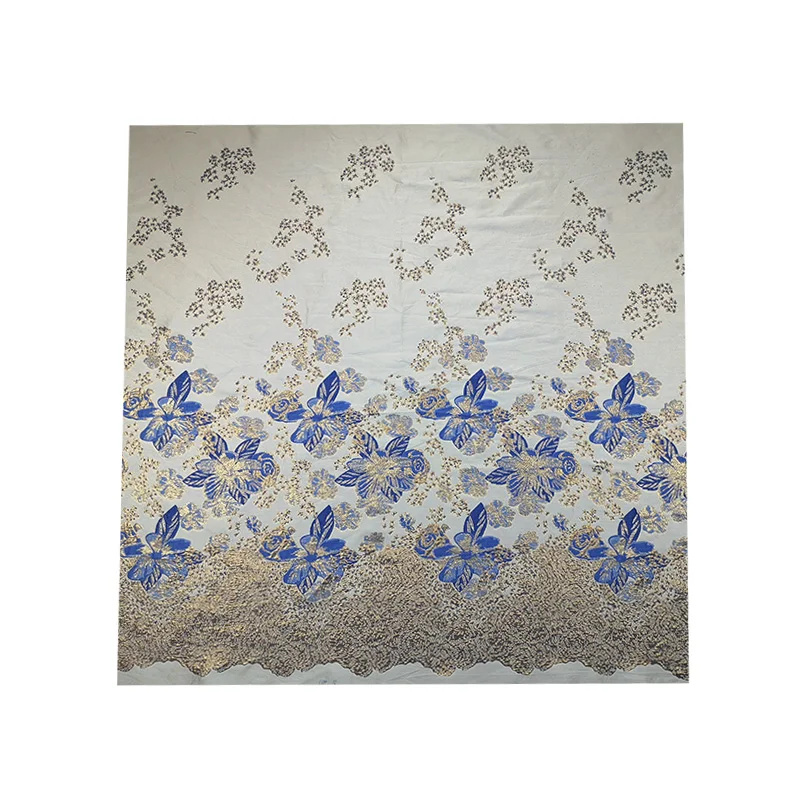 

High-end Dress Dress Brocade Cheongsam Positioning Fabric Jacquard Spring and Autumn Gorgeous Gold Silk Ladies Fr(origin)