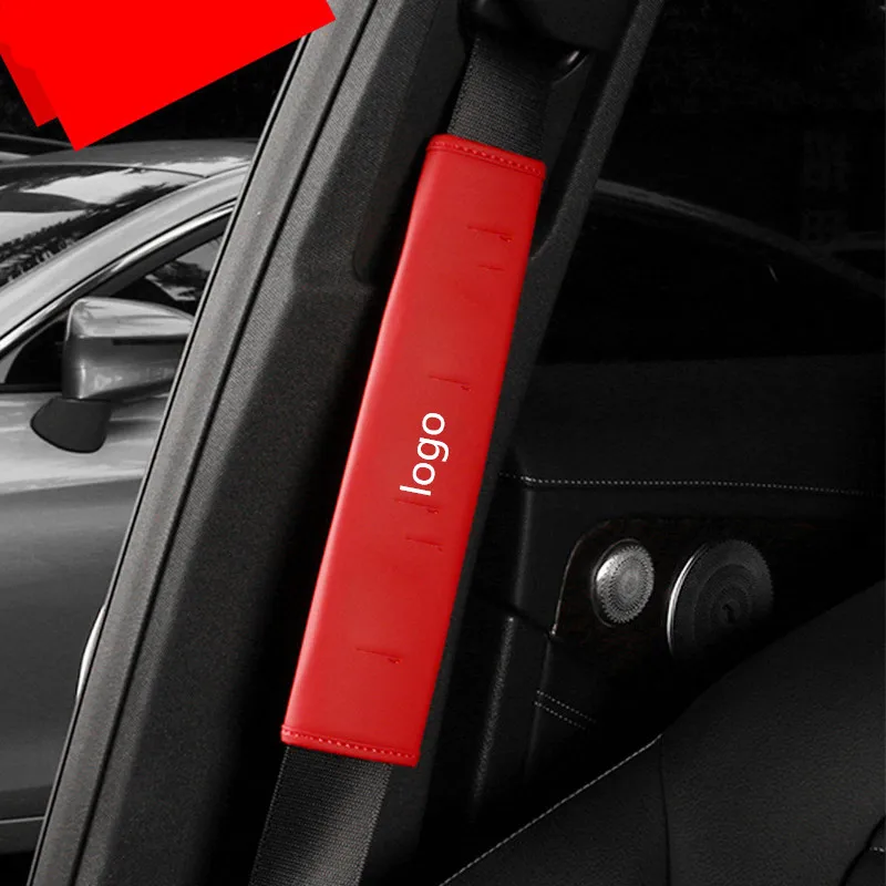 1 пара кожаная накладка для ремня безопасности автомобиля прокладки ремни