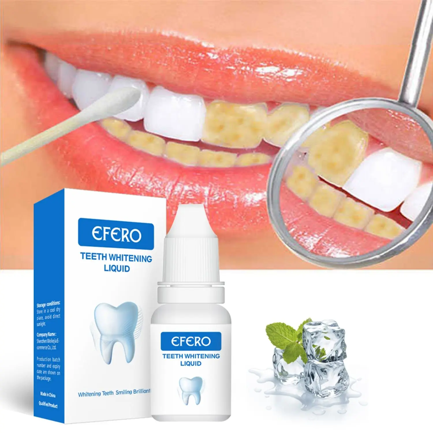 

10ml Teeth Whitening Serum Gel Essence Dental Plaque Smoke Coffee Tea Stain Halitosis Remover Oral Hygiene Dentifrice