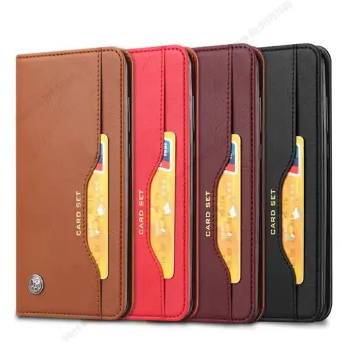 Магнитный кошелек для карт, чехол для телефона Redmi Note 8 Pro 7T, многофункциональный кожаный чехол-книжка с отделениями для Redmi Note 7 6 Pro 5 Plus