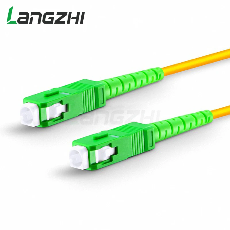 10 шт. Sc Apc To Simplex 2 0 мм 3 ПВХ одномодовый волоконный патч кабель Fibra Optica Jumper Fiber корд