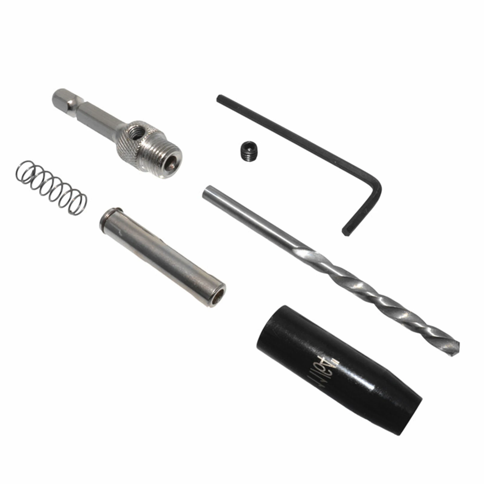 

Burnished Self Centering Lock Hinge Drill Bit Set Kit Hardware Drawer Pilot Hole Guides For Stainless Steel Drilling Bit Set