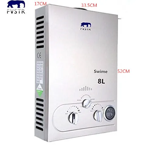 Rushed Ce Flue Type 8l Lp Gas Instant Hot Water Heater Lpg Propane Stainless Tankless Wash Shower Boiler 100% Quality