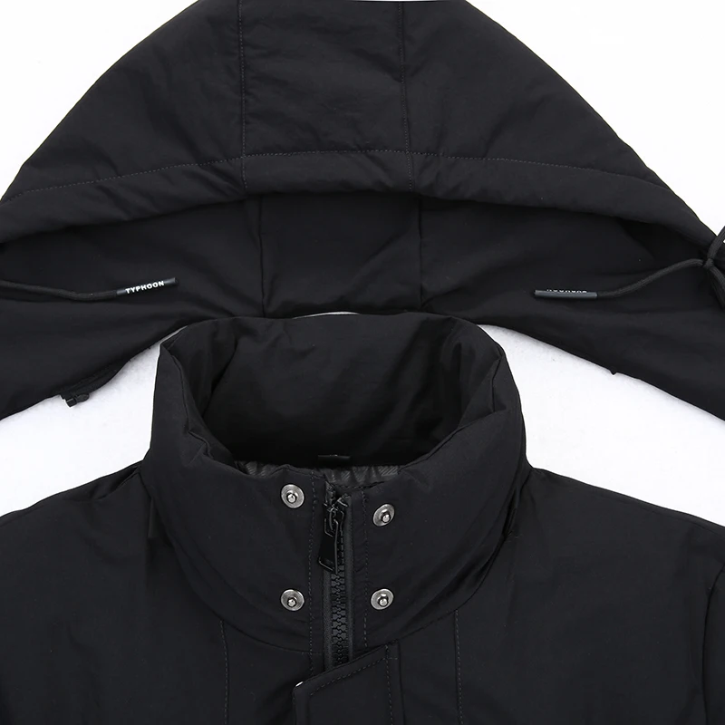 Зимние новые парки размера плюс 10XL 9XL для курток с капюшоном брендовая