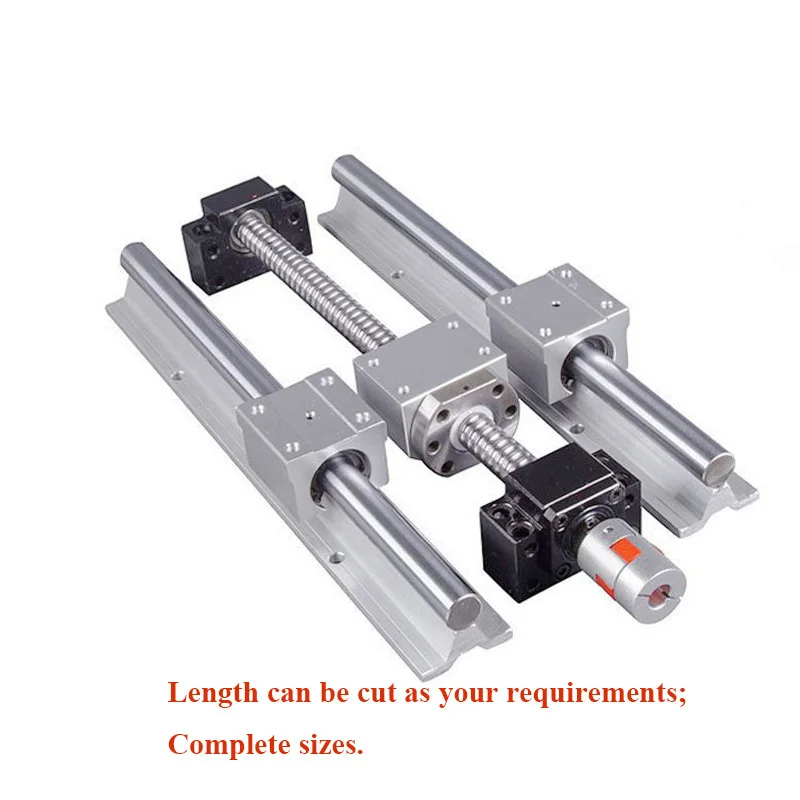

Направляющая SBR 2 шт. линейная направляющая SBR16 + 4 шт. SBR16UU + шариковый винт SFU1605 + держатель BK12BF12 + Соединитель 8*10 + Корпус гайки