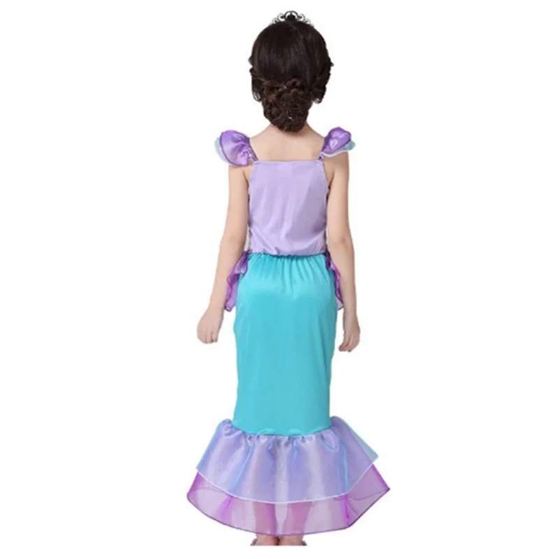 Girls Cosplay princess mermaid Ariel dress kids girl clothes children's Halloween birthday party clothing | Тематическая одежда
