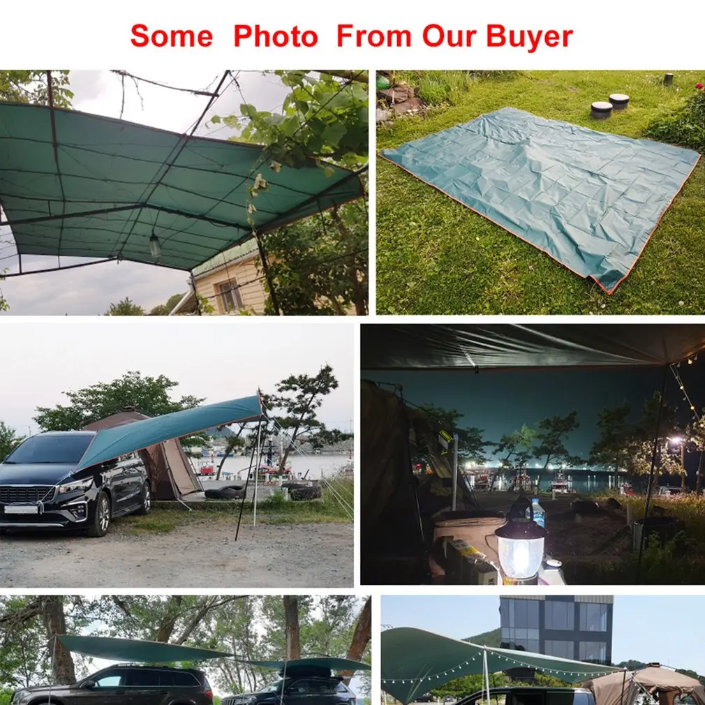 

Awning Waterproof Tarp Tent Shade Ultralight Garden Canopy Sunshade Outdoor Camping Hammock Rain Fly Beach Sun Shelter