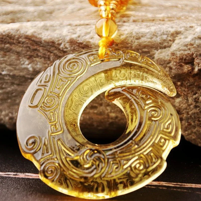 

Necklace Pendant Hetian Jade Time to Run DIY Handmade Lucky Good Luck Amulet Pendant Necklace Jewelry