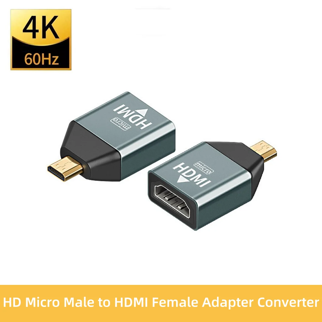 Микро совместимому с HDMI адаптер Папа-мама Тип D к HD разъем 4K @ 60 Гц конвертер из-за