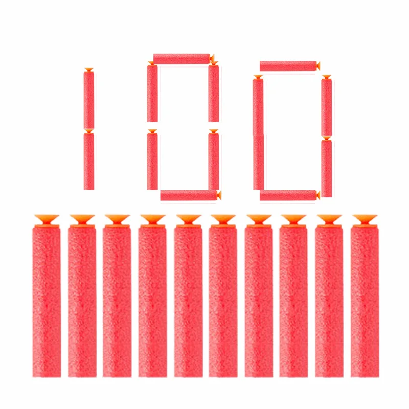 100 pcs Suction head Заправка дротиков пули для Nerf N-strike элитная Серия бластеров детский игрушечный пистолет синие мягкие пули поролоновые пистолеты аксессуары - Цвет: 100 pcs Suction head