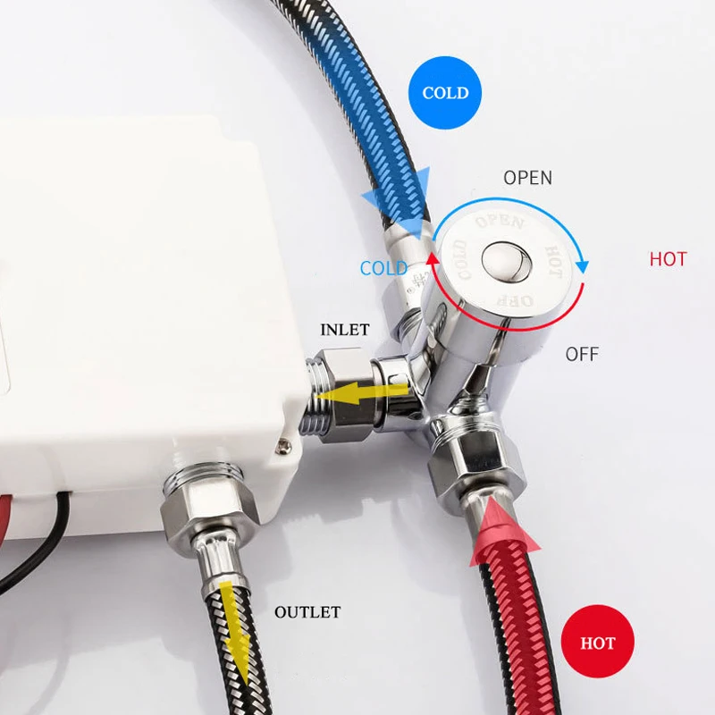 Бесконтактный смеситель для раковины с инфракрасным датчиком умный Индуктивный
