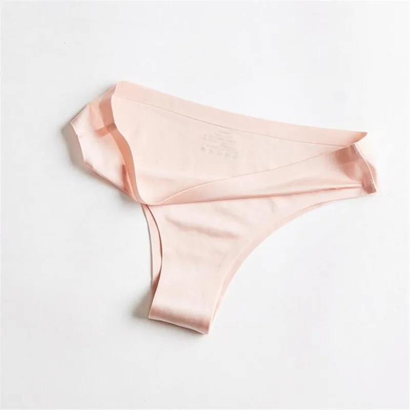 Pink Горячее сексуальное бесшовное женское нижнее белье бикини Т трусики стринги женские трусы Calcinha нижнее белье хлопчатобумажные трусики танга стринги женские трусики для девочек - Цвет: Pink