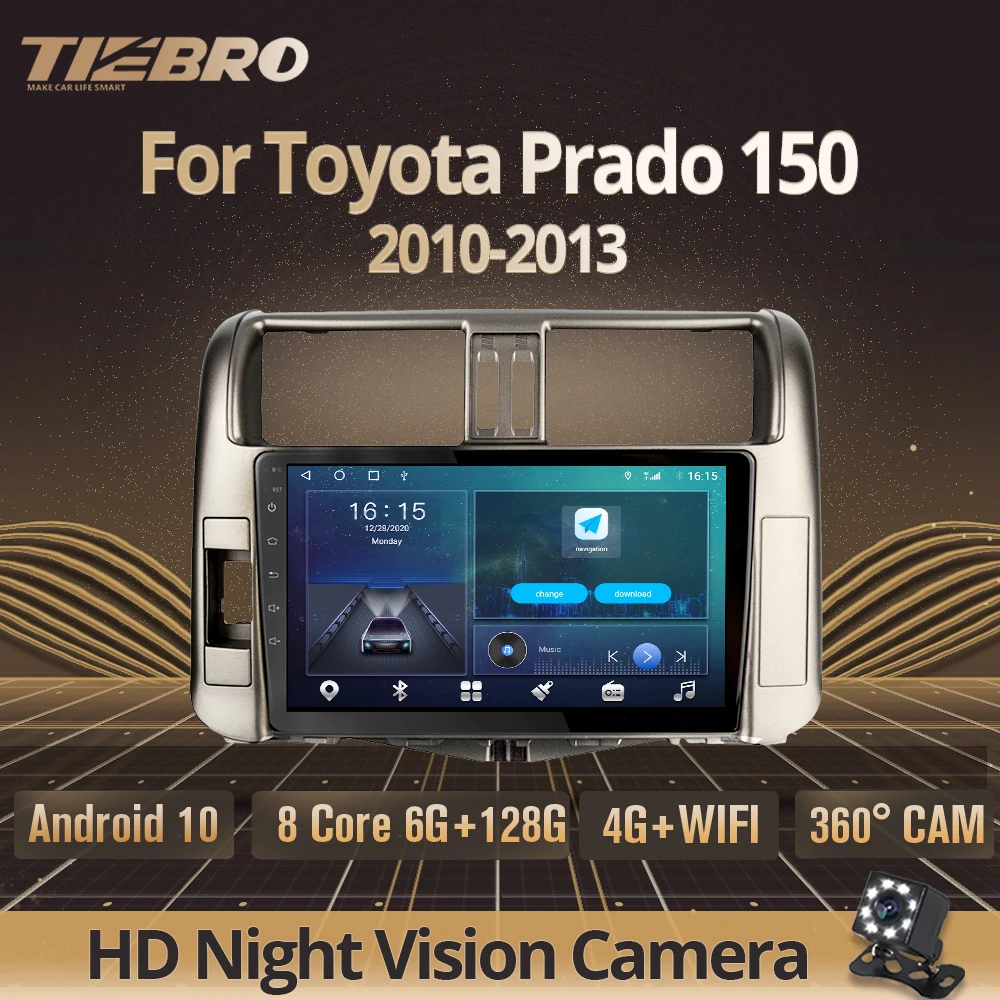 

2DIN Android 10 Car Radio For Toyota Prado 150 2010-2013 Auto Radio Stereo Receiver GPS Navigation Car Video Stereo No 2DIN DVD