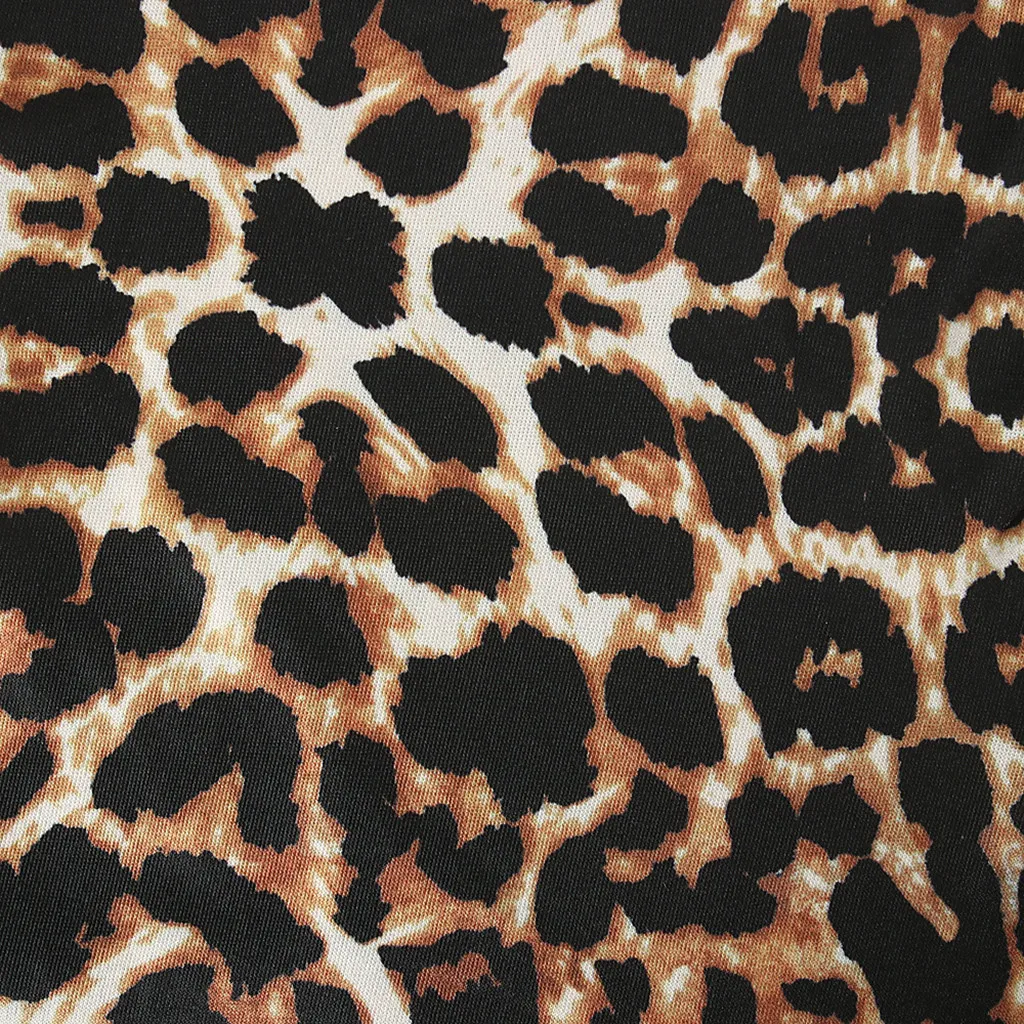 Зимний топ с леопардовым принтом для новорожденных и маленьких девочек +