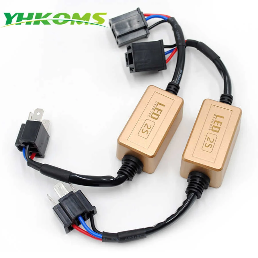 

Декодер YHKOMS H4 H7 LED Canbus H1 H3 9005 H 9006 H8 H11 без ошибок для светодиодного автомобиля